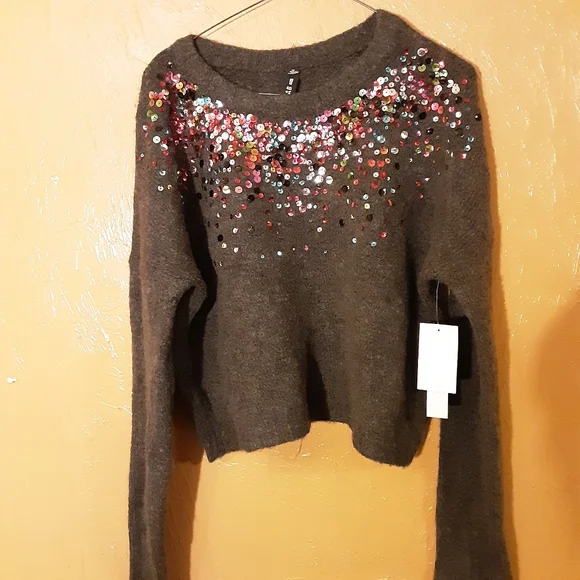 DSIGN LAB WOMENS GRAY SWEATER SIZE S/P BRAND NEW - Picture 1 of 3